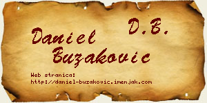Daniel Buzaković vizit kartica